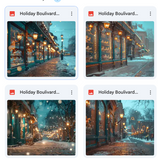 Holiday Boulevard Background Bundle