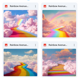 Rainbow Avenue Background Bundle