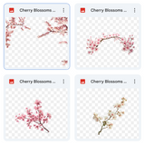 Magical Cherry Blossom Overlays