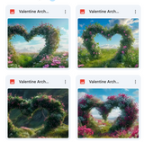 Valentine Arch Background Bundle