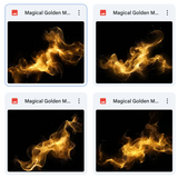 Magical Golden Magic Overlays