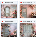 Studio Peonies Background Bundle