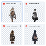 Magical Winter Walk Model Overlays