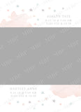 Twin Girls Announcement Template