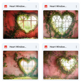 Heart Window Background Bundle