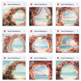 Ultimate Beach Wedding Arches Background Bundle