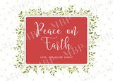 Peace on Earth Card Template #1