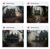 Magical Eerie House Background Bundle