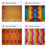 Retro 60's Studio Background Bundle