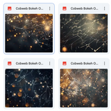 Magical Cobweb Bokeh Overlays