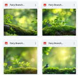 Fairy Branch Background Bundle