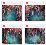 Fine Art Wisteria Background Bundle