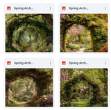 Spring Arch Background Bundle