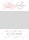 Girl Simple Announcement Template