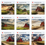 Ultimate Big Red Barn Background Bundle