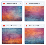 Magical Painted Sunset Textures