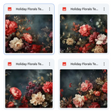 Magical Holiday Florals Textures