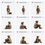 Ultimate Vintage Boy Model Overlays Bundle