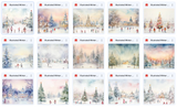 Illustrated Micro Winter Wonderland Asset Pack - Meg Bitton Productions