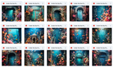 Ultimate Under the Sea Portrait Background Bundle