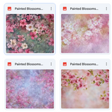 Magical Painted Blossoms Textures