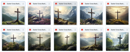 Easter Cross Background Bundle