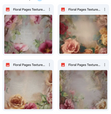 Magical Floral Pages Textures