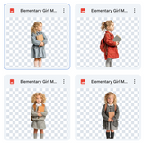 Magical Elementary Girl Model Overlays