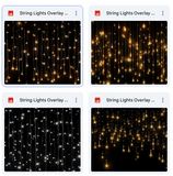 Magical Strings of Lights Overlays