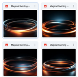 Magical Swirling Light Overlays