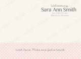 Soft Pink Announcement Template