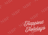 Chevron Holiday Card Template