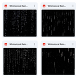 Magical Whimsical Rain Overlays
