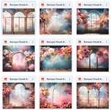 Ultimate Baroque Clouds Background Bundle