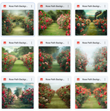 Ultimate Rose Path Background Bundle