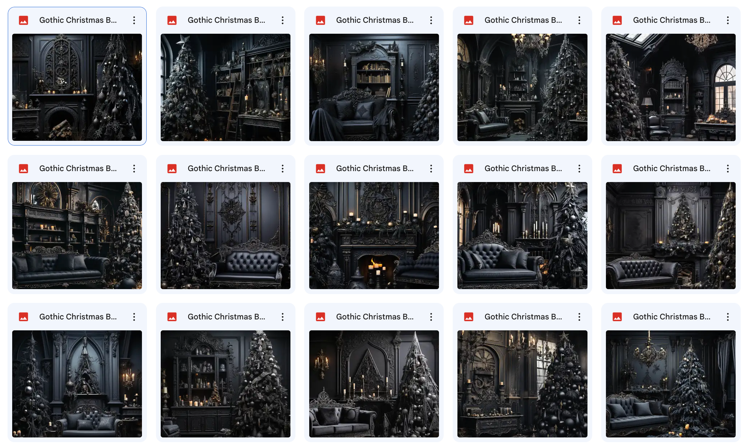 Gothic Christmas Asset Pack - Meg Bitton Productions