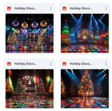 Holiday Disco Background Bundle
