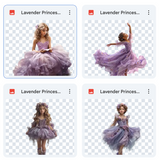 Magical Lavender Princess Model Overlays