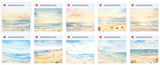 Illustrated Beach Asset Pack - Meg Bitton Productions