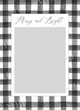 Plaid Christmas Card Template #1