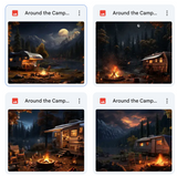 Around the Campfire Background Bundle