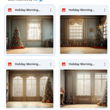 Holiday Morning Background Bundle