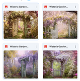 Wisteria Garden Background Bundle