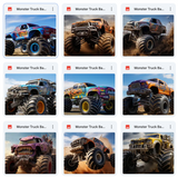 Ultimate Monster Truck Background Bundle