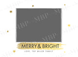 Modern Gold Holiday Card Template