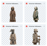 Magical Victorian Halloween Model Overlays