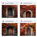Autumn Entrance Background Bundle