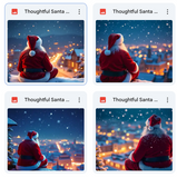 Thoughtful Santa Background Bundle