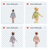 Magical Easter Walking Boy Model Overlays