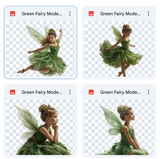 Magical Green Fairy Model Overlays